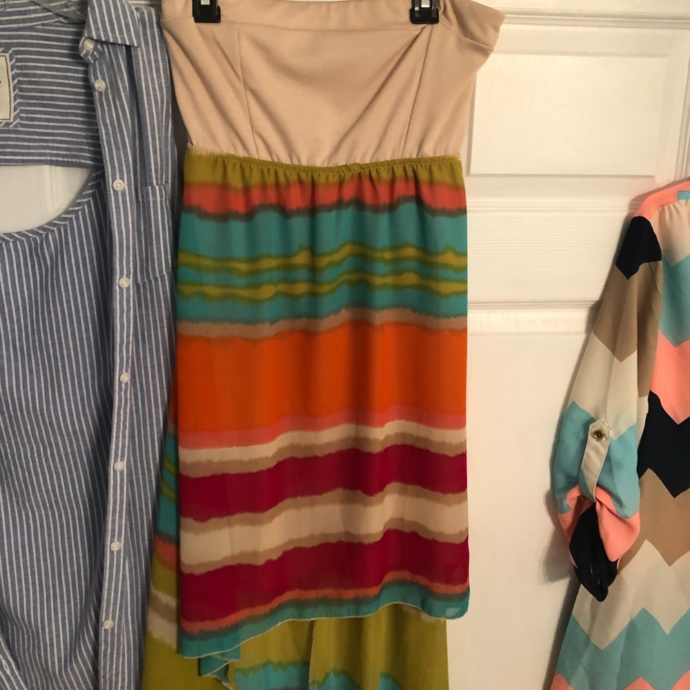 strapless hi-low